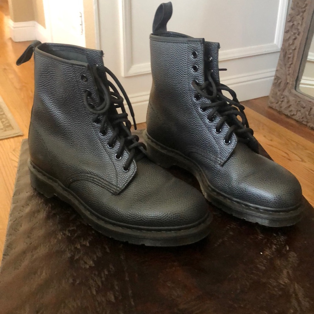 Doc Martens. Black leather and stitching. Like New
